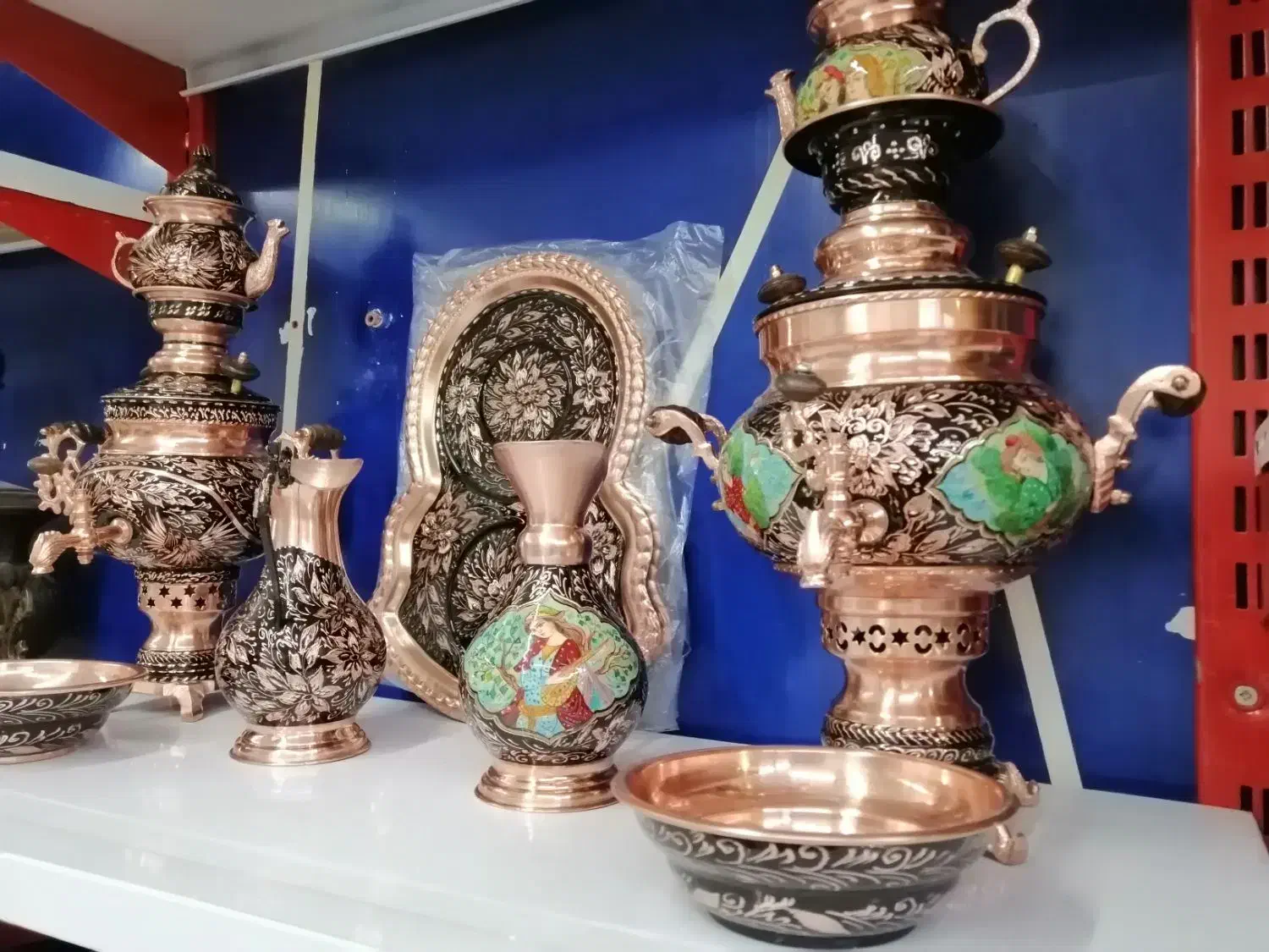 کل ست 20تکه سماور ذغالی همه روهم ALL زغالی B برنجی|سماور، چای‌ساز، قهوه‌ساز|اصفهان, باتون|دیوار