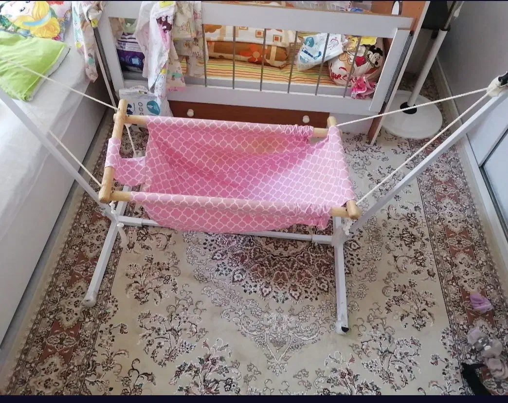 گهواره یا ننو یا بانوچ دوعدد|تخت و صندلی بچه|محمودآباد, |دیوار