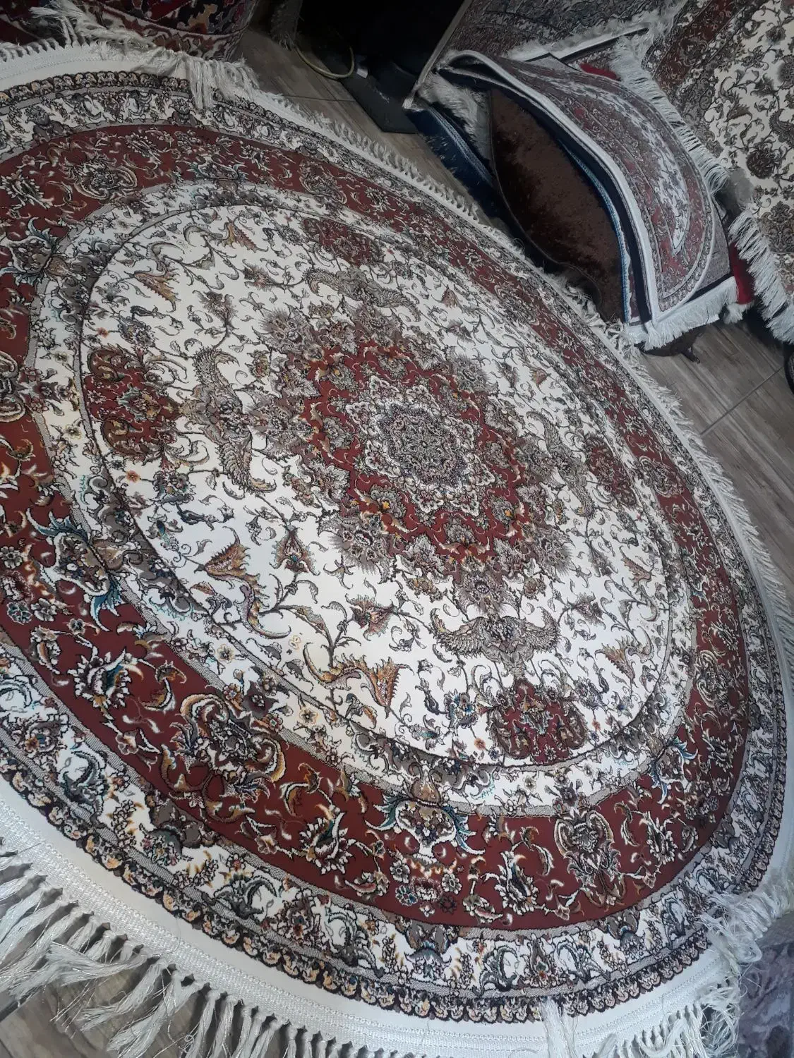 فرش دایره فرش اولیا فرش آشپزخانه ۱/۵×۱/۵ متر|فرش|تبریز, |دیوار