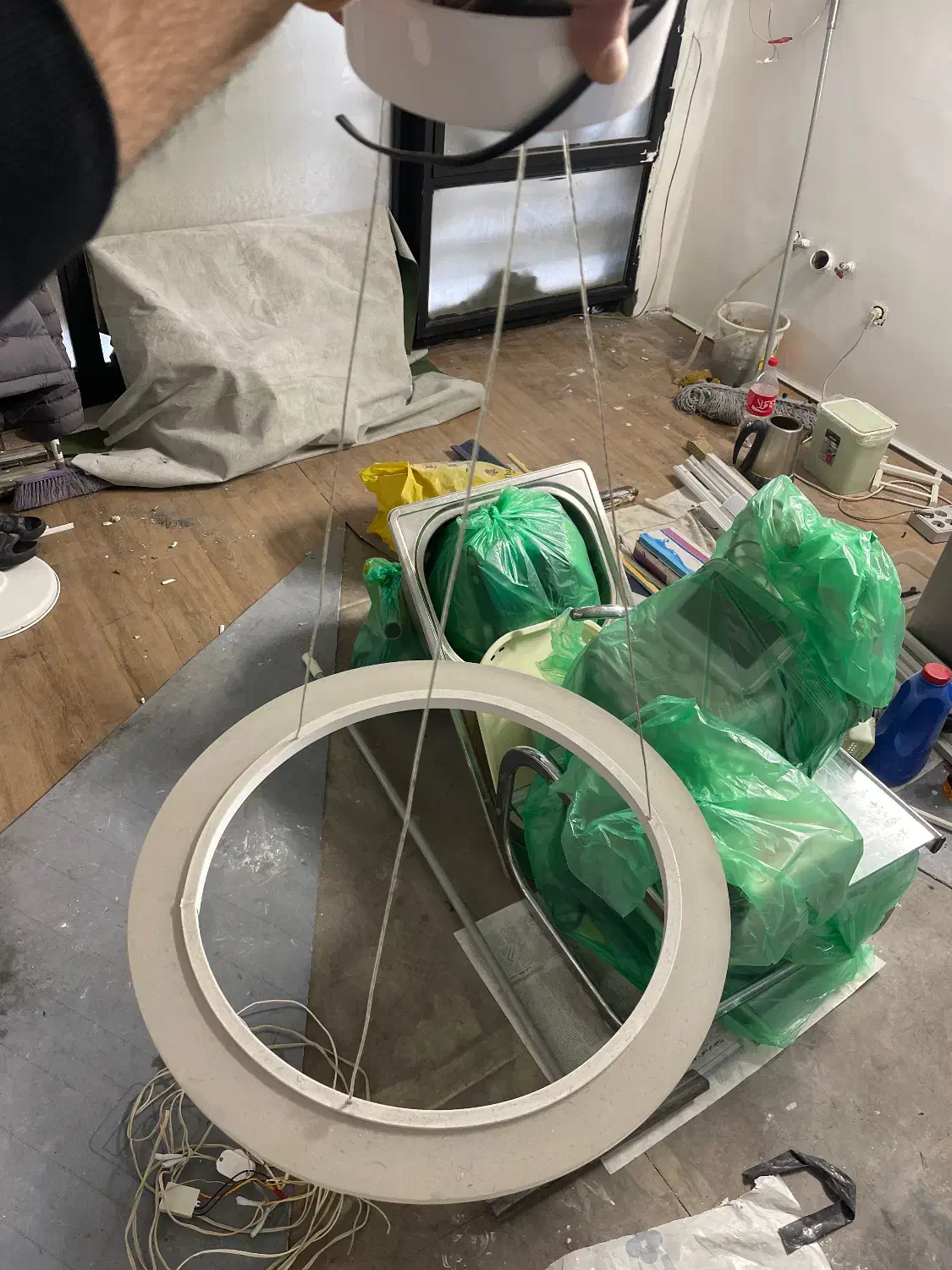 لوستر گرد ال ای دی|لوستر و چراغ آویز|تهران, پردیسان|دیوار