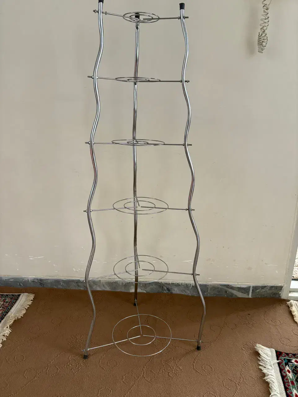 پایه قابلمه استیل ۶طبقه|آب‌چکان و نظم‌دهنده ظروف|همدان, |دیوار