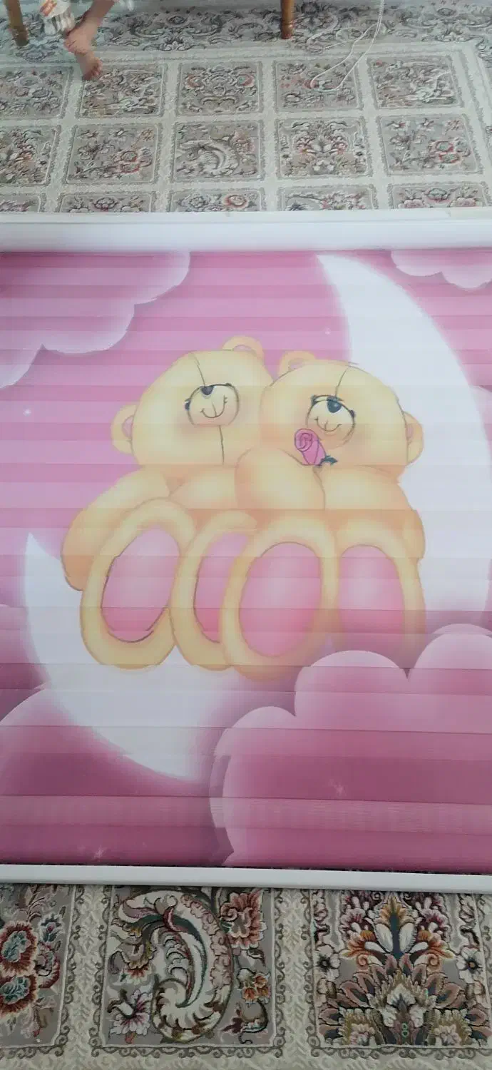 پرده زبرا اتاق کودک (نو)|پرده، رانر، رومیزی|سمنان, |دیوار