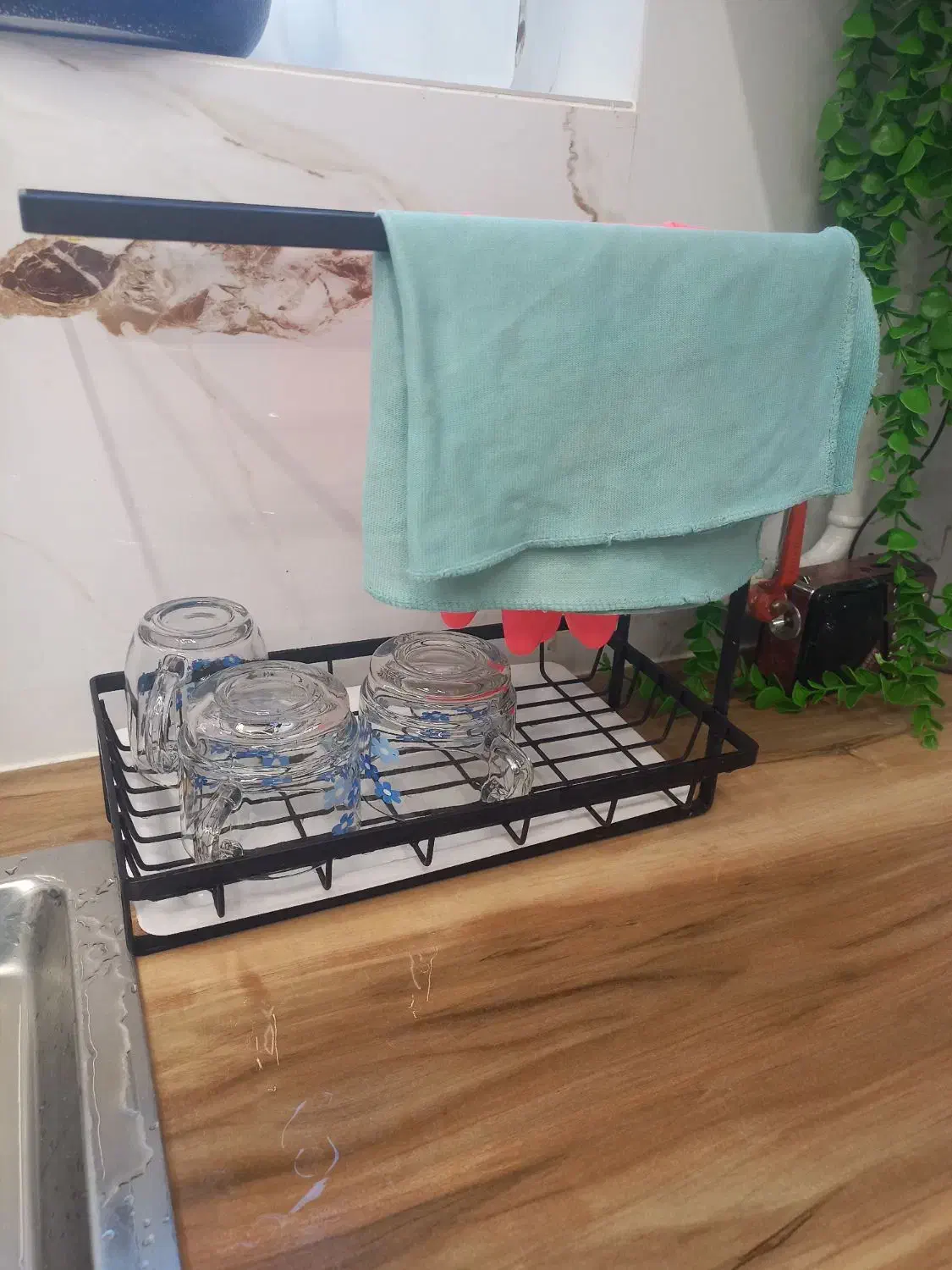 استند فلزی محکم|آب‌چکان و نظم‌دهنده ظروف|سنندج, |دیوار