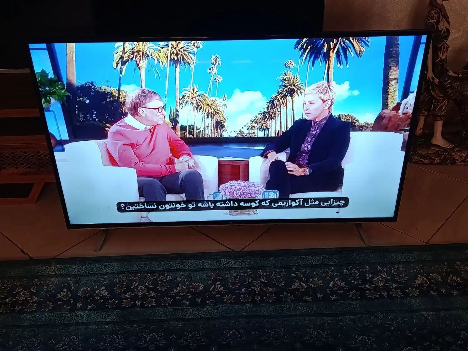 تلویزیون 55اینچTCLاندروید 4Kخیلی تمیز|تلویزیون و پروژکتور|مشکیندشت, |دیوار