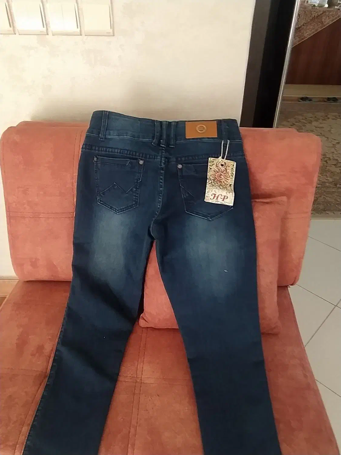 شلوار لی نو رنگ سرمه ای پر رنگ نو با مارک نو|لباس|رامسر, |دیوار