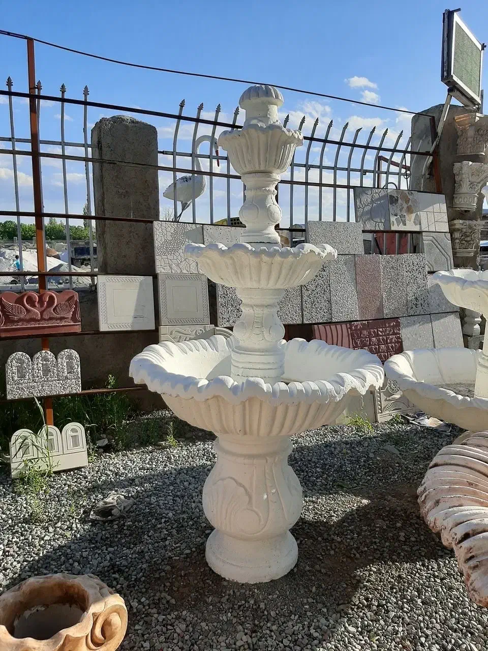 حوض شکوه قزوین آبنما مجسمه|مصالح و تجهیزات ساختمان|قزوین, |دیوار