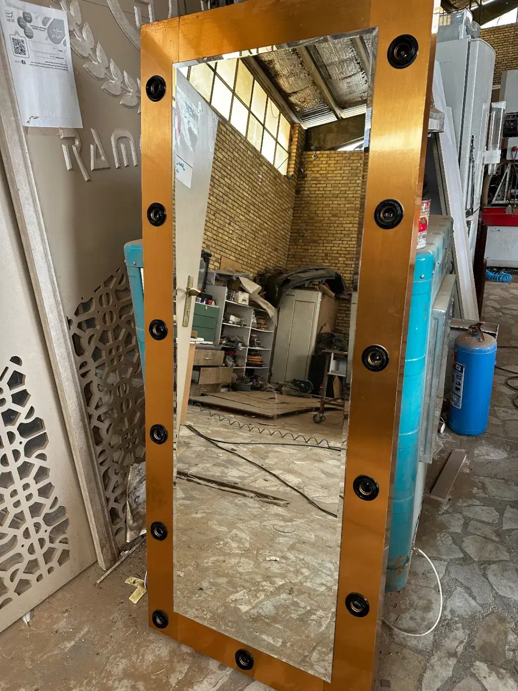 آینه هالیوودی قدی کامل آینه و ام دی اف|آینه|شیراز, شهرک قمشه|دیوار