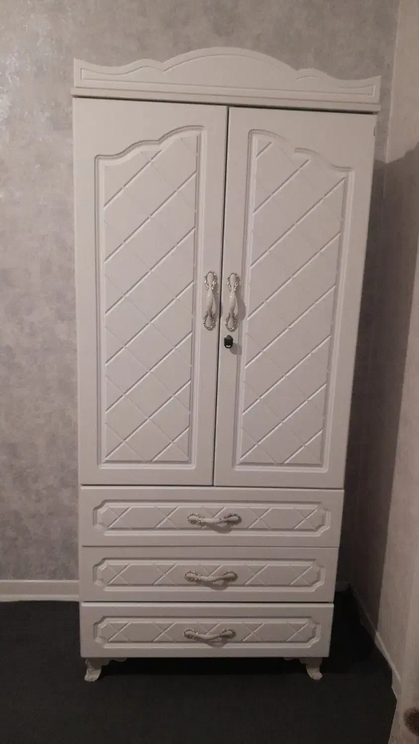 فروش تخت و کمد ست سفید|تخت و سرویس خواب|فولادشهر, فولادشهر|دیوار