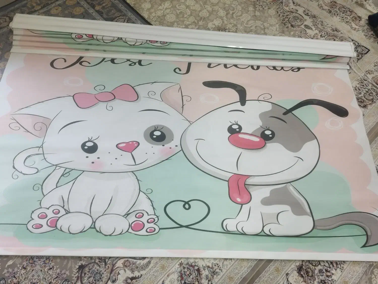 پرده اتاق بچه سالم نو با زیره|پرده، رانر، رومیزی|ارومیه, |دیوار