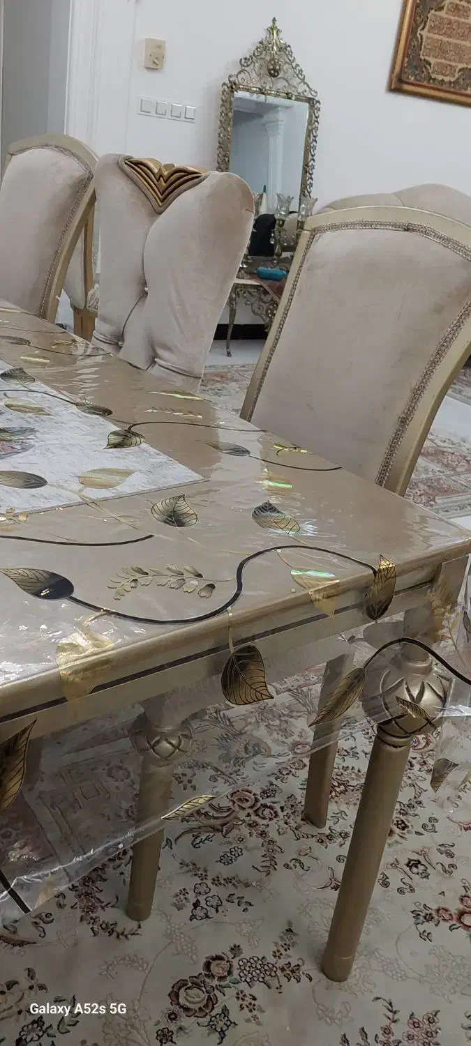 میز غذاخوری ۸ نفره با ۶ صندلی|میز و صندلی غذاخوری|گرگان, |دیوار