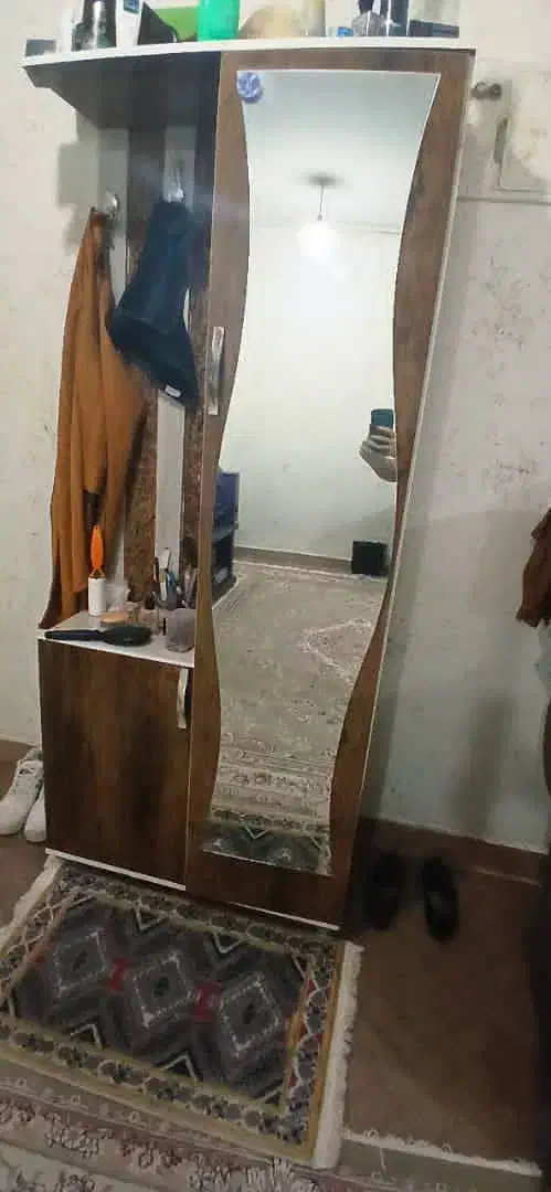جاکفشی و جالباسی آینه دار|جاکفشی، کمد، دراور|رامهرمز, |دیوار