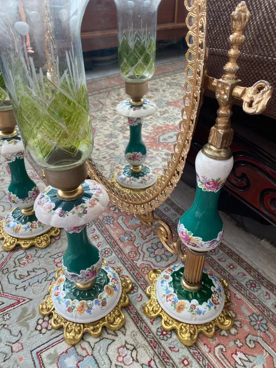 ایینه شمعدان قدیمی|آینه|تهران, شهرک غرب|دیوار