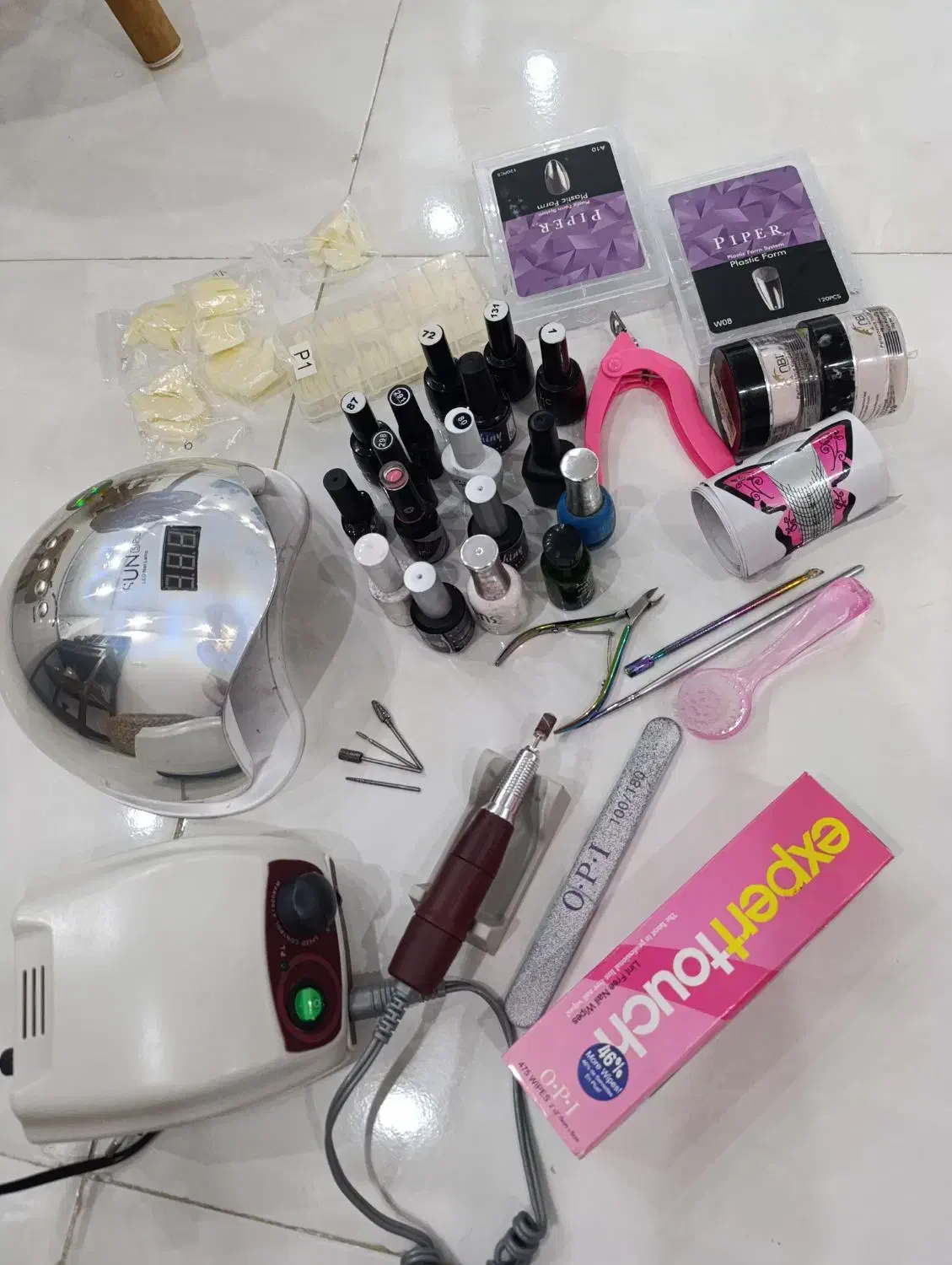 لوازم کامل کاشت ناخن|آرایشی، بهداشتی، درمانی|صباشهر, |دیوار