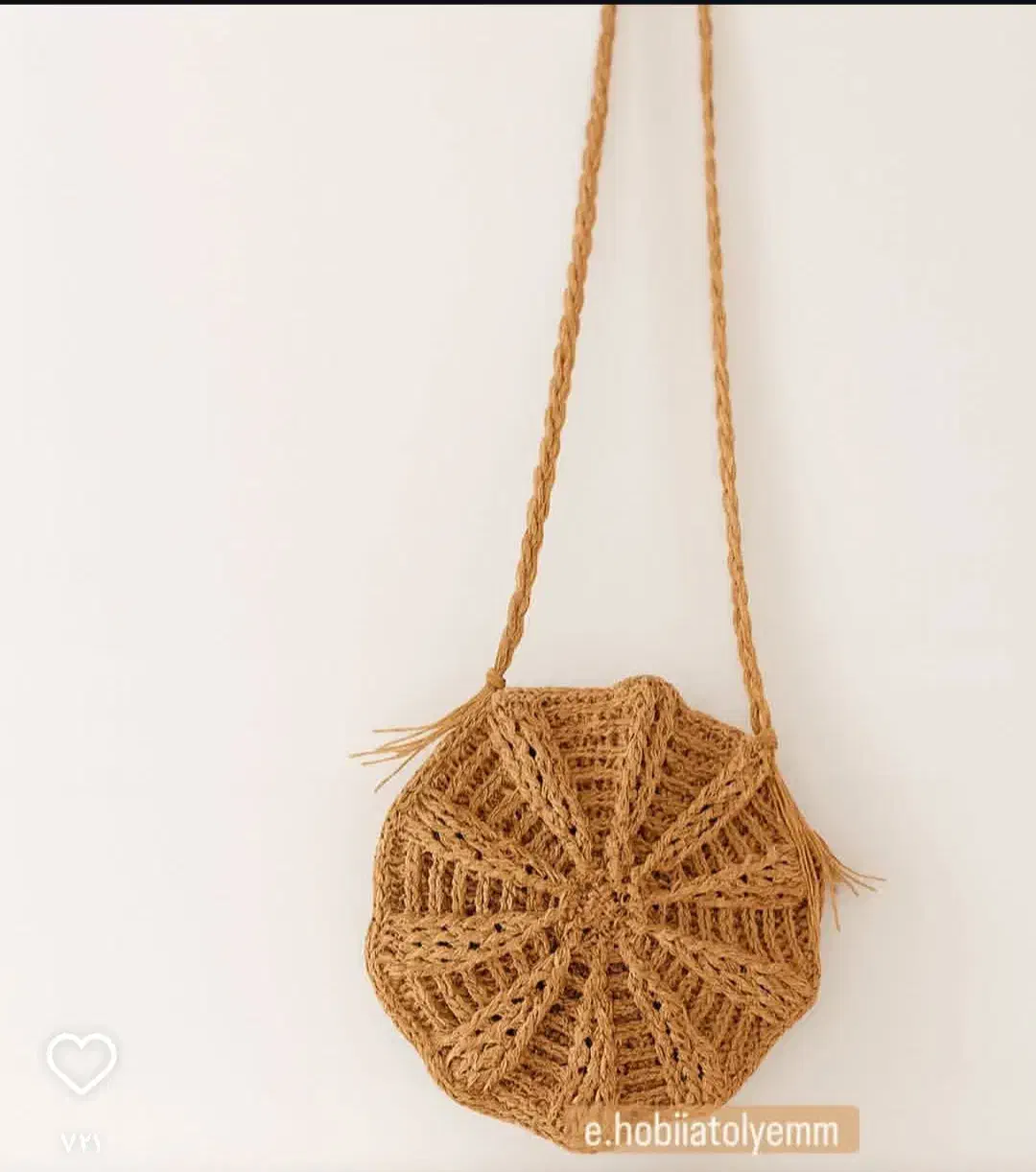 بافتنی کیف رافیا ومکرومه|کیف، کفش، کمربند|رشت, عینک|دیوار