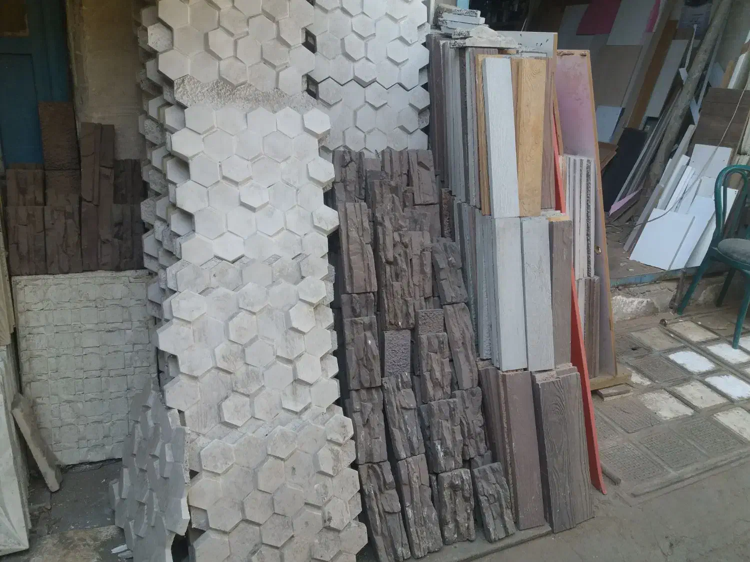 قالب سلیکن وسندپلاست سنگ مصنوعی|مصالح و تجهیزات ساختمان|شاهین‌شهر, شهرک صنعتی|دیوار