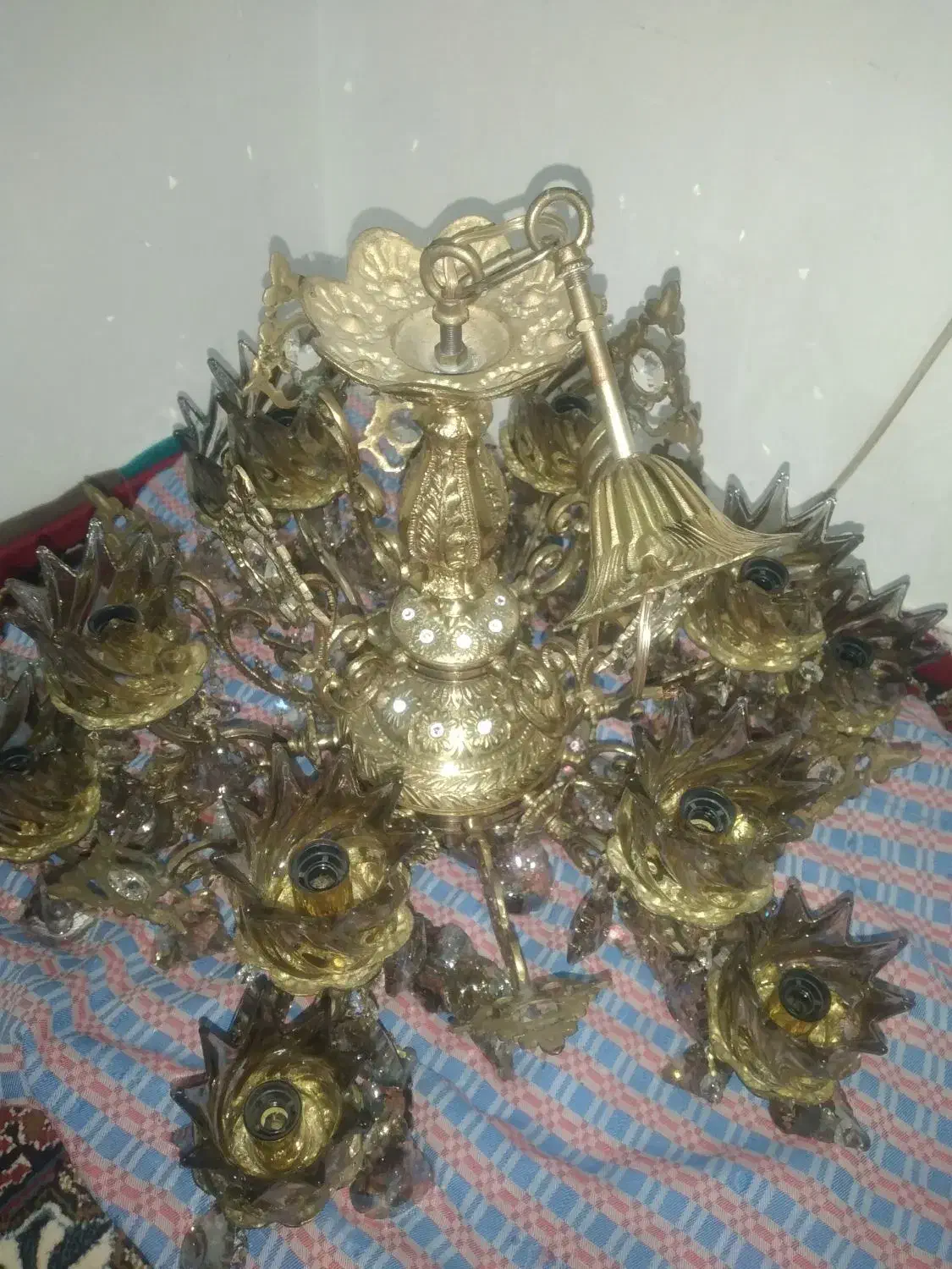 لوستر برنز|لوستر و چراغ آویز|اردبیل, |دیوار