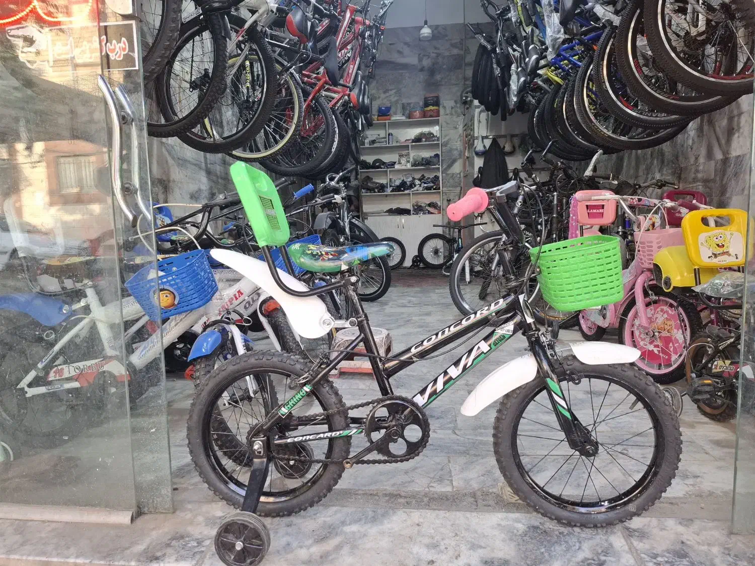 دوچرخه ۱۶ مشکی سبز|دوچرخه، اسکیت، اسکوتر|مشهد, شهید آوینی|دیوار