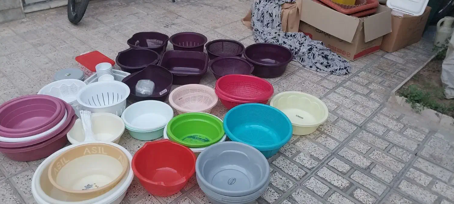 ظروف پلاستیکی نو|ظروف نگهدارنده، پلاستیکی، یکبارمصرف|بجنورد, |دیوار