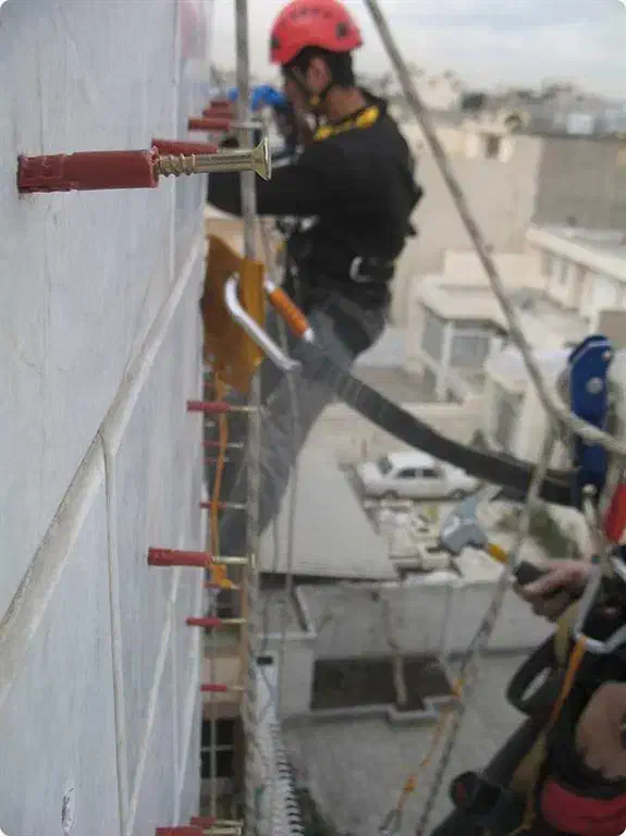 پیچ و رولپلاک سنگ پرچ سنگ راپل بدون داربست بندباز|خدمات پیشه و مهارت|فریدونکنار, |دیوار