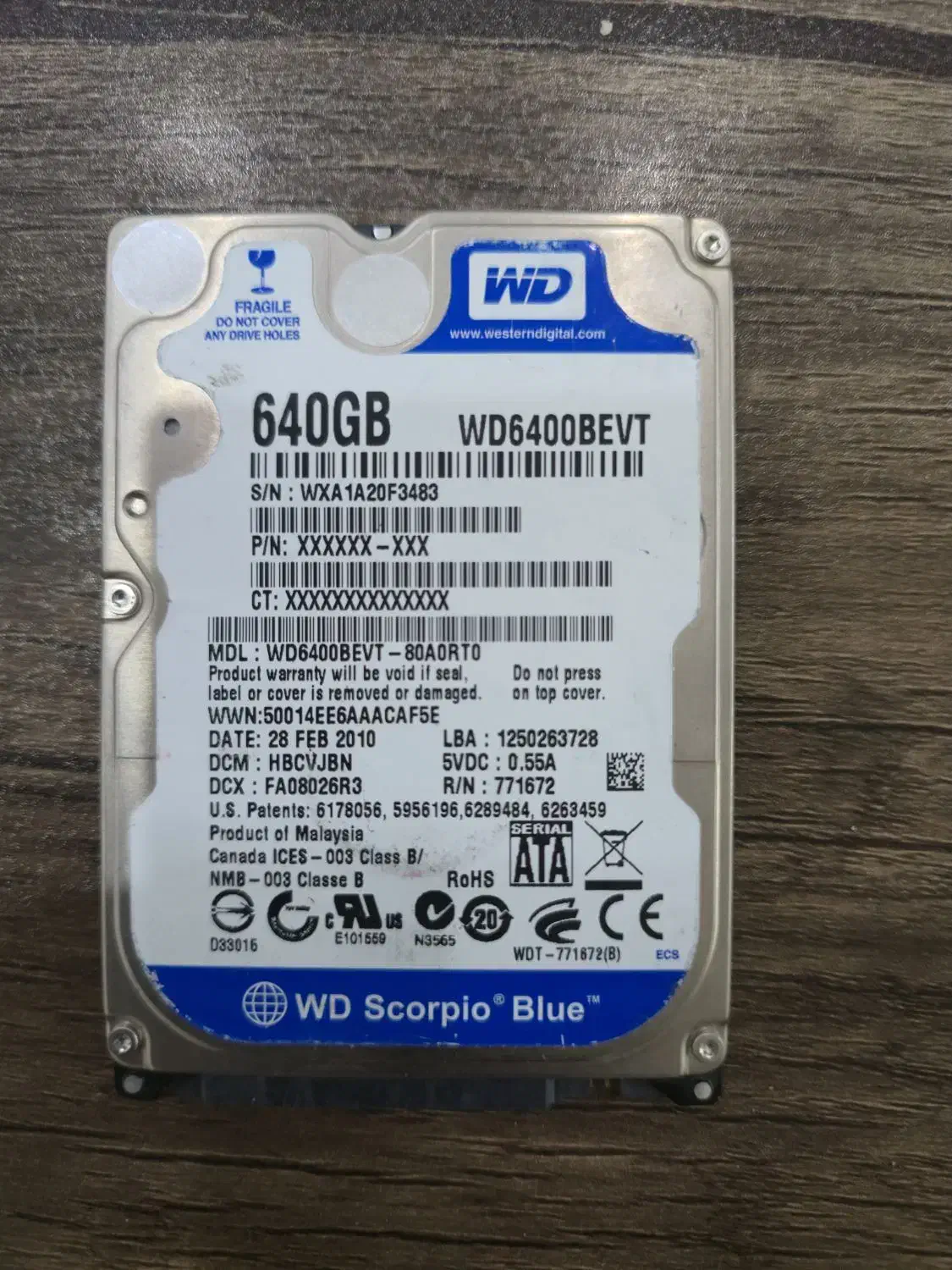 هارد اکسترنال 640گیگ اصلی WD|قطعات و لوازم جانبی رایانه|قم, میرزائیه|دیوار