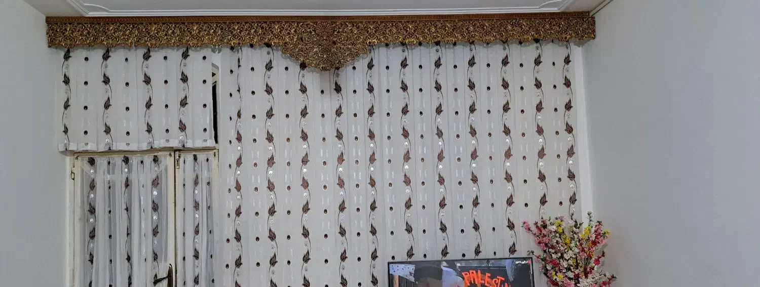 پرده حریر|پرده، رانر، رومیزی|خرم‌آباد, |دیوار