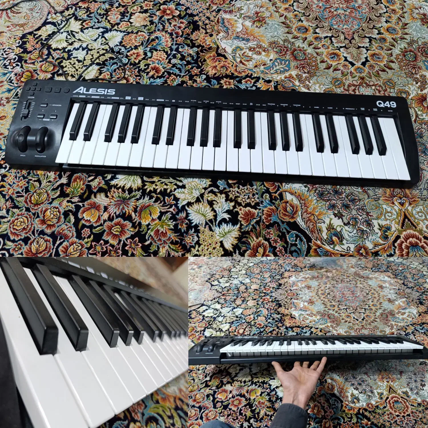 میدی کنترلر السیس Q49 درحد نو|پیانو، کیبورد، آکاردئون|بیرجند, |دیوار