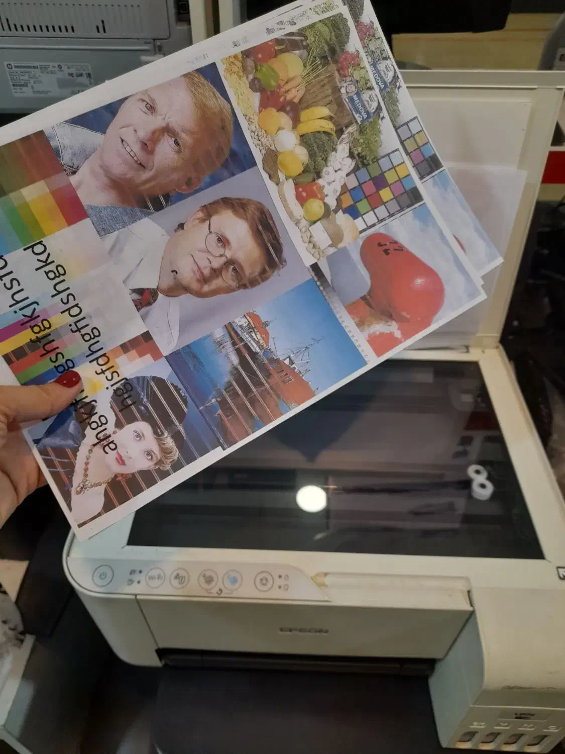 پرینتر جوهر افشان .اسکنر .رنگی . تمیز تمیز|پرینتر، اسکنر، کپی، فکس|کیش, |دیوار