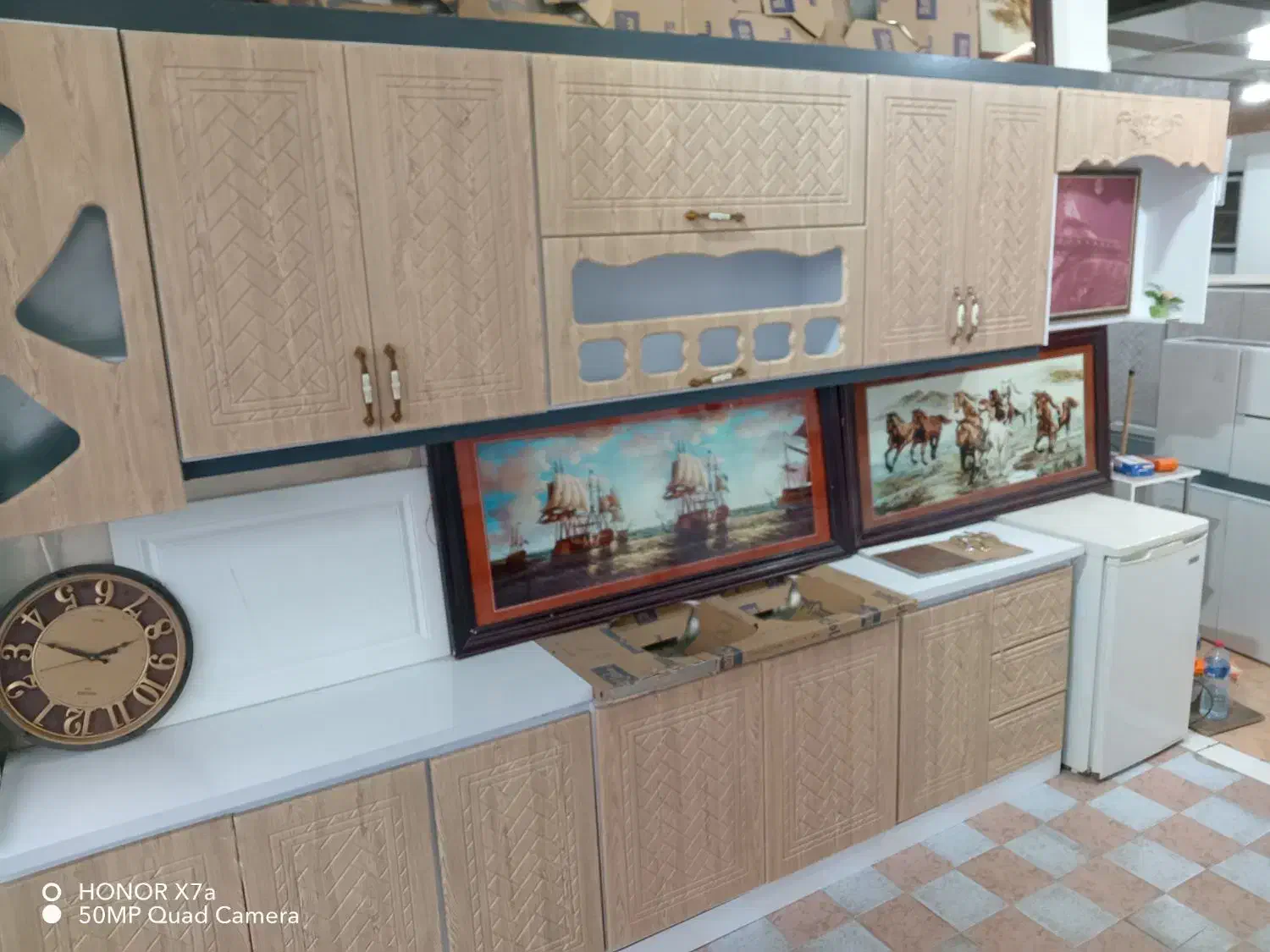 کابینت آماده فلزی درب چوبی ارتفاع 80 و 60|مصالح و تجهیزات ساختمان|خرمشهر, |دیوار