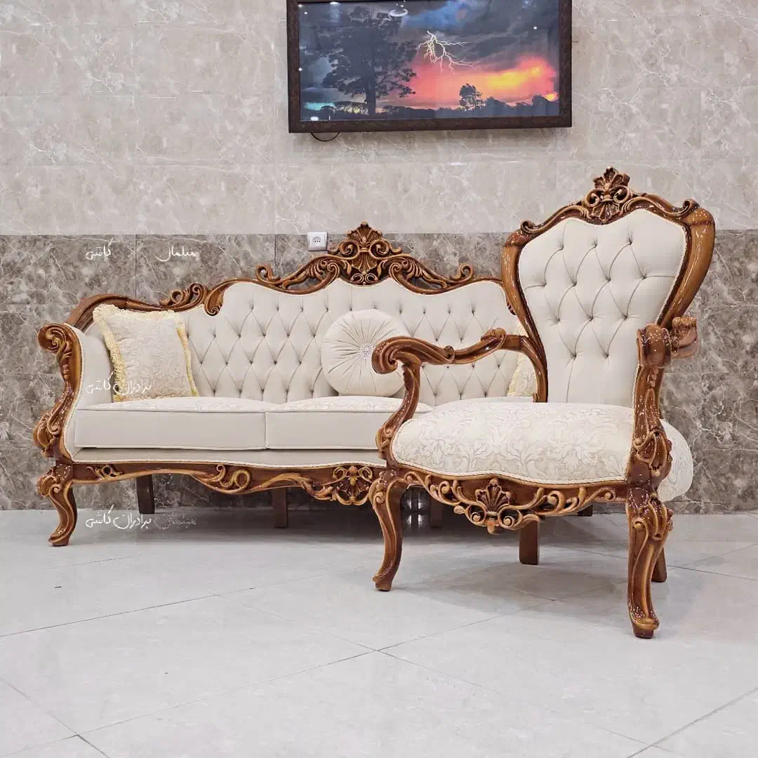 مبل روژان سلطنتی(کلاسیک/راحتی/خرچنگی)اسپرت اقساط|مبلمان خانگی و میز عسلی|تهران, شهرک امام خمینی|دیوار
