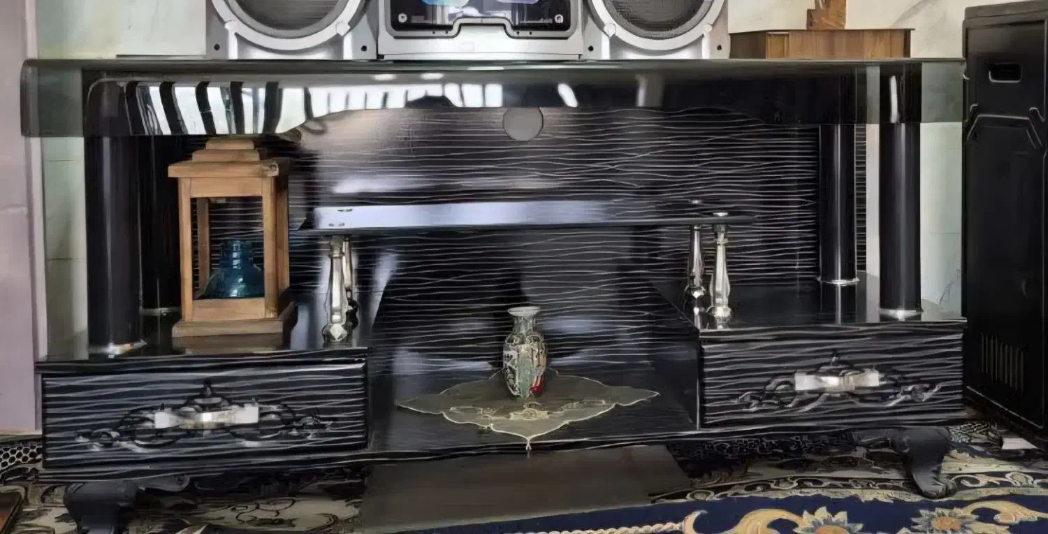 میز تلویزیون شیشه و mdf|میز تلویزیون|خمینی‌شهر, |دیوار