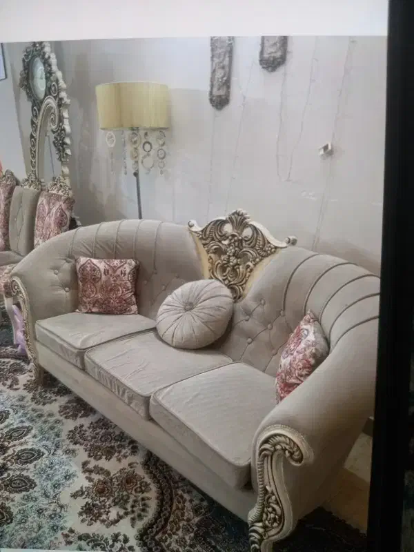 مبل نه نفره به همراه میز نهارخوری|مبلمان خانگی و میز عسلی|قائم‌شهر, |دیوار