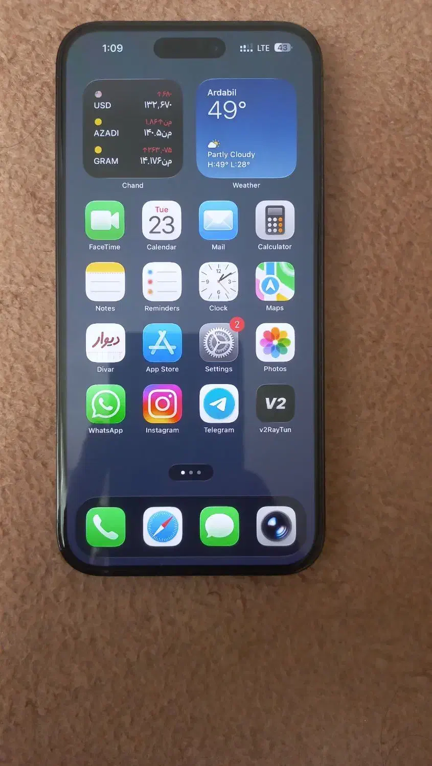 iphone 14promax 512 g حافظه بالا. با ریجستر|موبایل|اردبیل, |دیوار