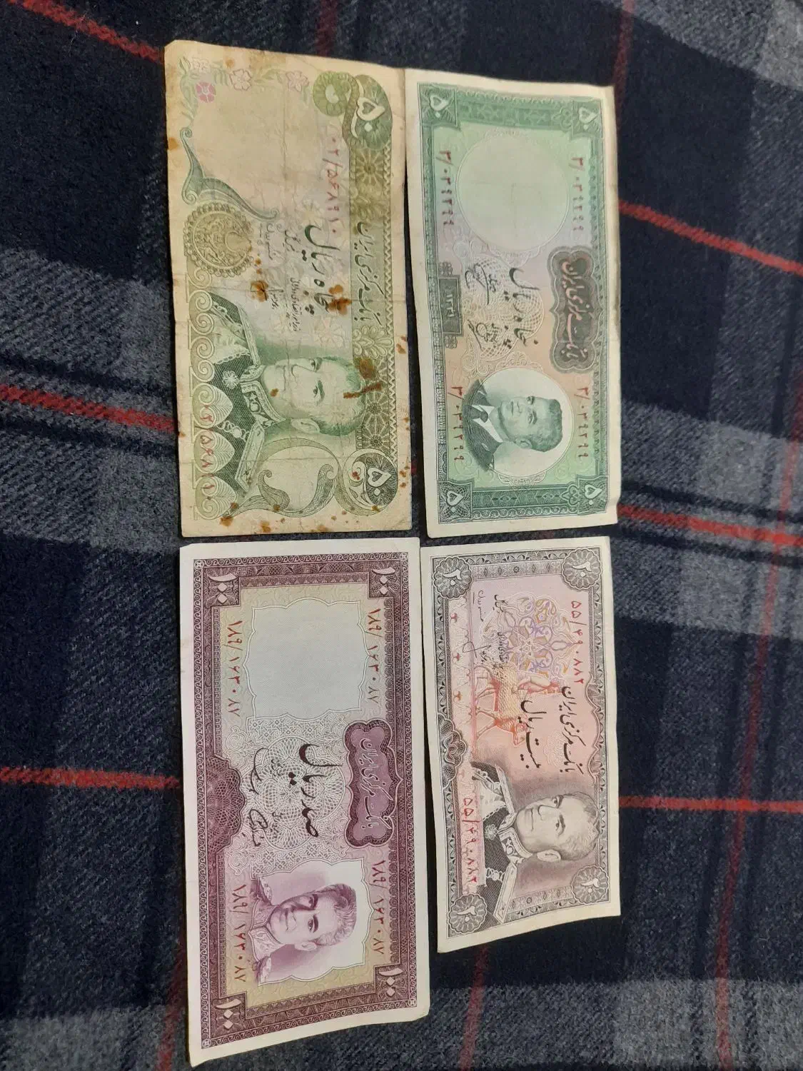 اسکناس قدیمی|کلکسیون سکه، تمبر، اسکناس|صومعه‌سرا, |دیوار