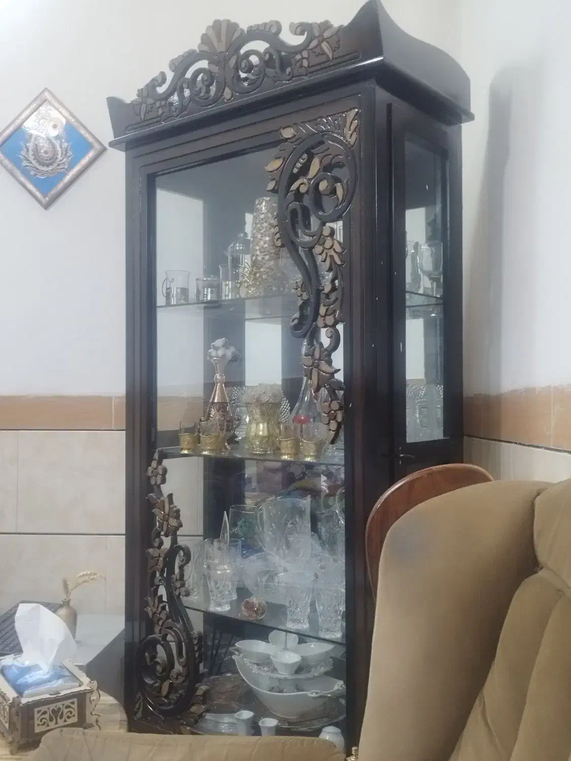 بوفه چوبی|بوفه، ویترین، کنسول|شاهرود, |دیوار