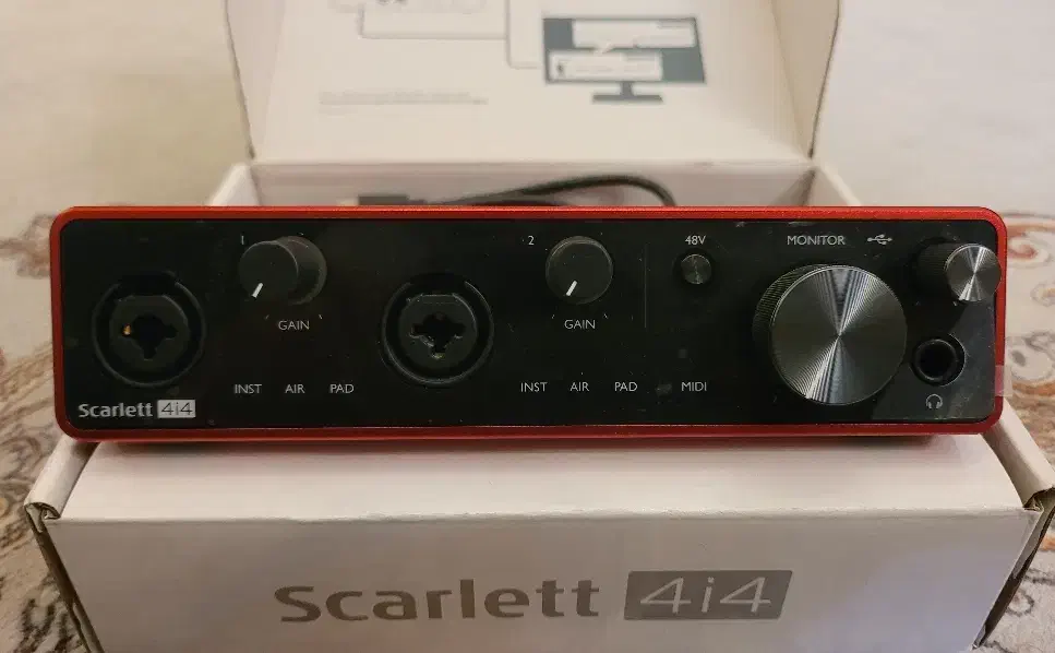 کارت صدا فوکوسرایت 4i4 3rd|آلات موسیقی|تهران, نیاوران|دیوار