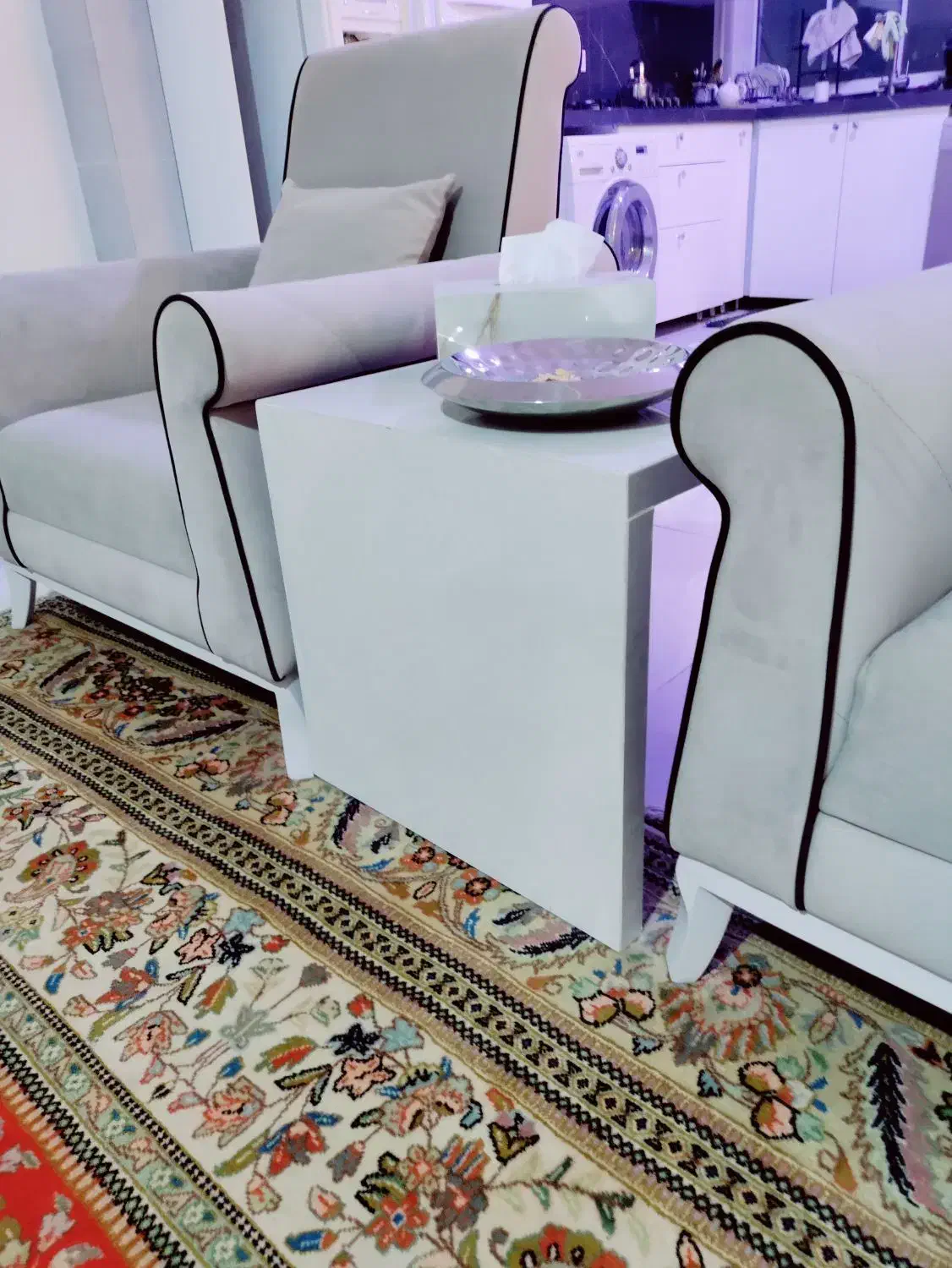 میز عسلی ترکیب سرامیک و آهن مدل پینترستی|مبلمان خانگی و میز عسلی|بهبهان, |دیوار