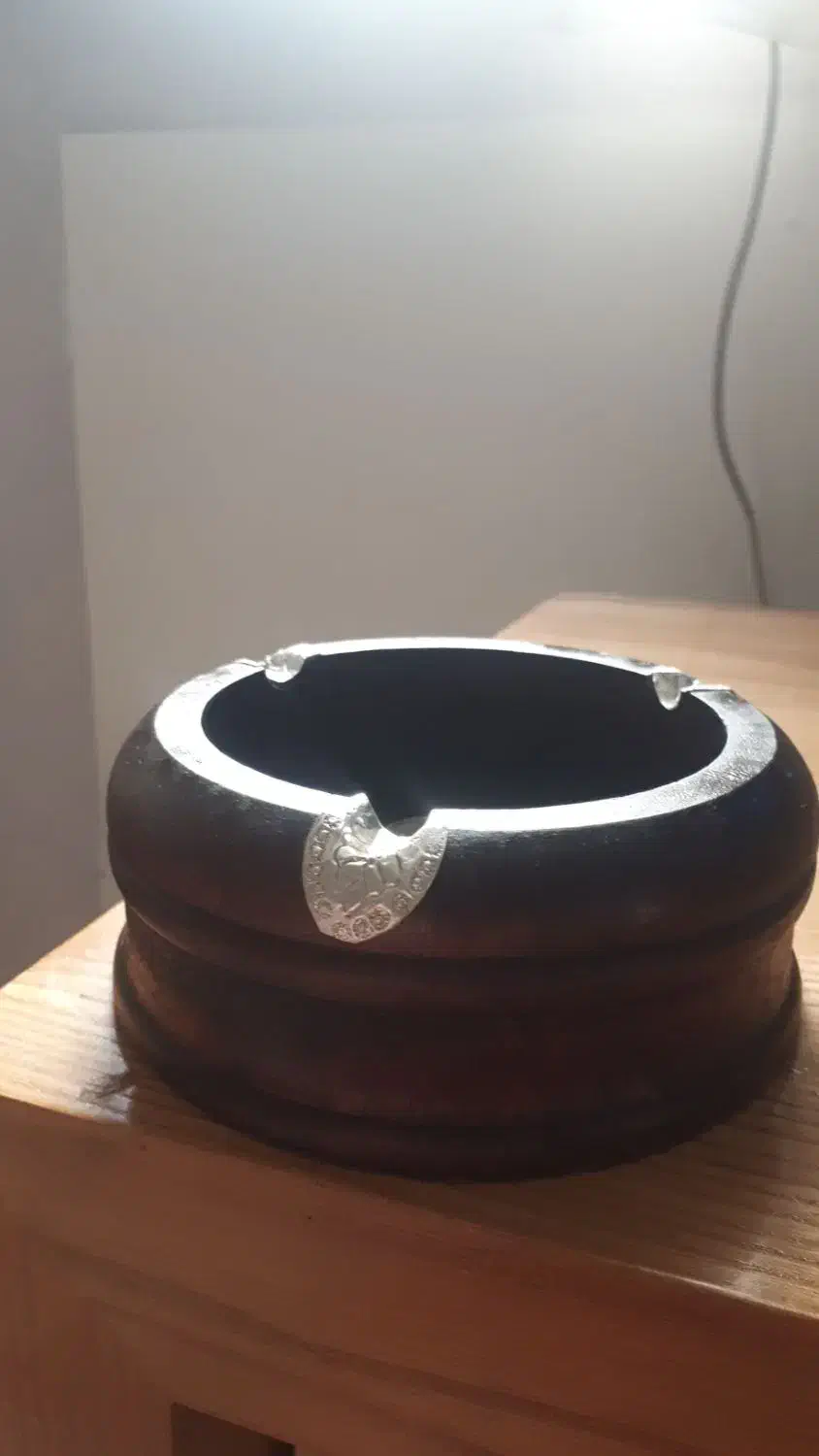 زیر سیگاری سنگی کار دست خودم|کلکسیون اشیاء عتیقه|ری, سرتخت|دیوار