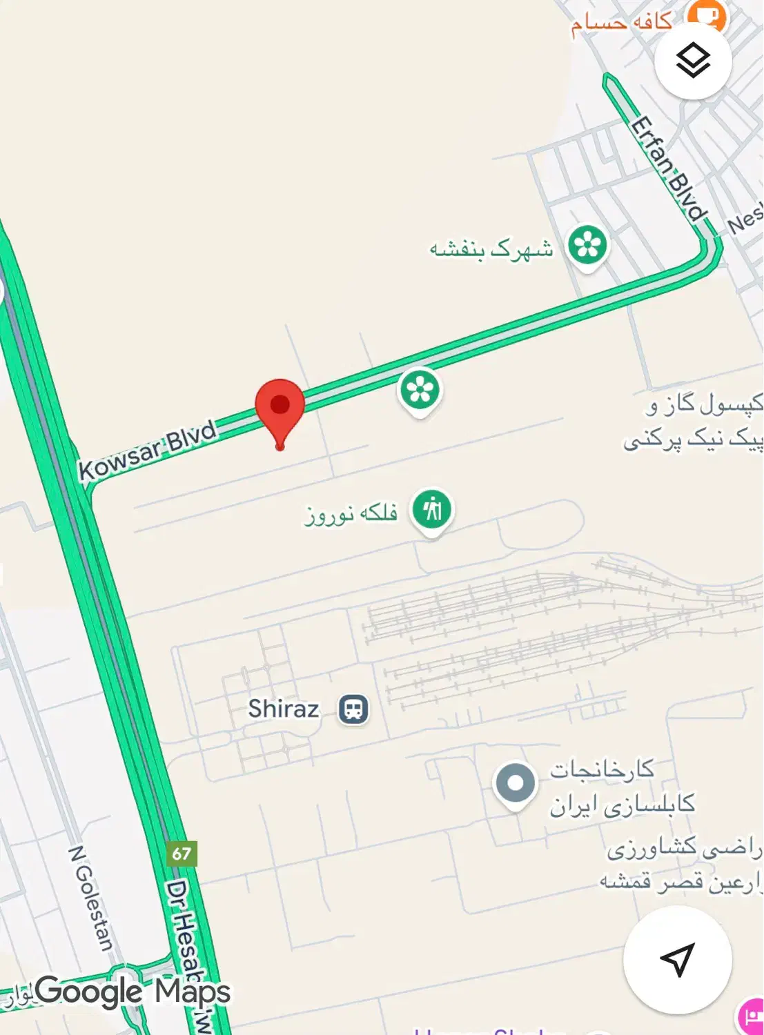 زمین ۵۰۰ متری|فروش زمین و ملک کلنگی|شیراز, شهرک قمشه|دیوار