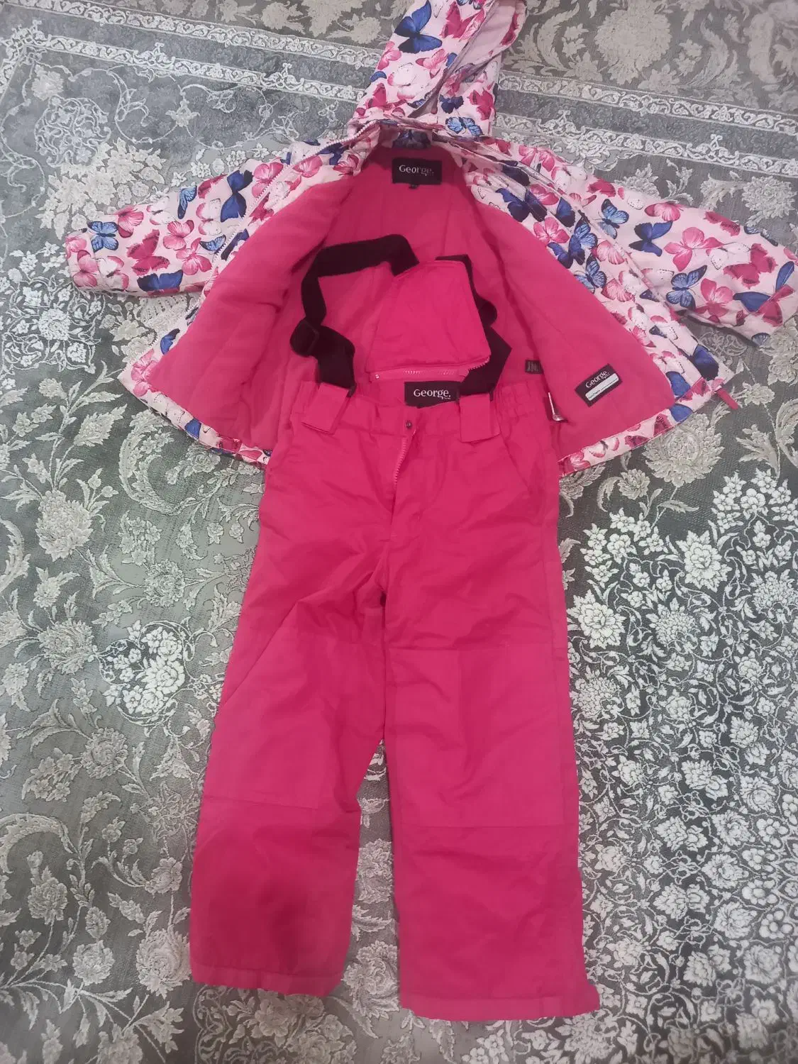 کاپشن شلوار دخترانه در حد نو|کفش و لباس بچه|همدان, |دیوار