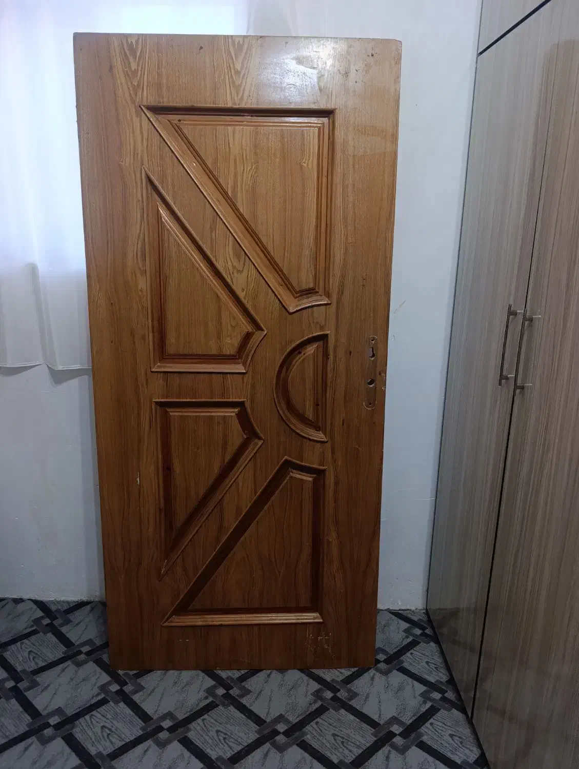 درب چوبی دو عدد بدون خط و خش|مصالح و تجهیزات ساختمان|بن, |دیوار