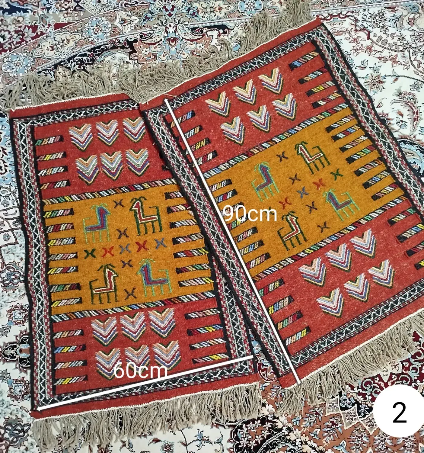 گلیم|گلیم، جاجیم، گبه|اصفهان, بیدآباد|دیوار
