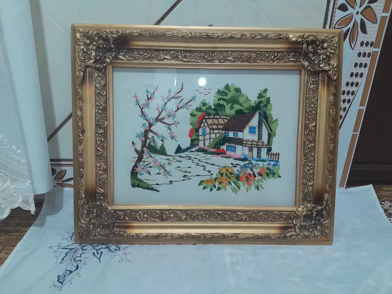 تابلوی دست دوز|تابلو، نقاشی، عکس|هشترود, |دیوار