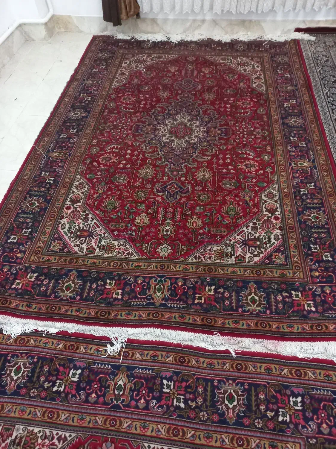 فرش دستبافت ۶متری ۲عدد|فرش|خوی, |دیوار