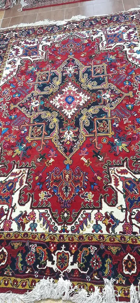 یک جفت فرش هریس ۶ متری دست بافت|فرش|هریس, |دیوار