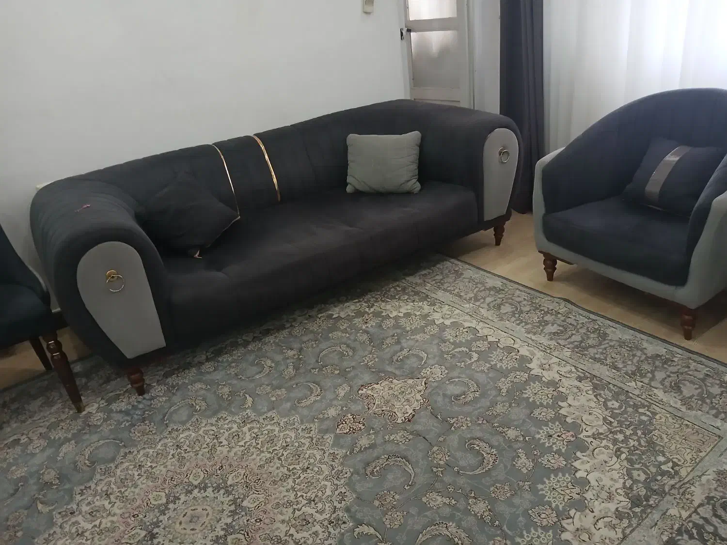 مبل هفت نفره ومیزنهارخوری شش نفره|مبلمان خانگی و میز عسلی|رشت, نخودچر|دیوار