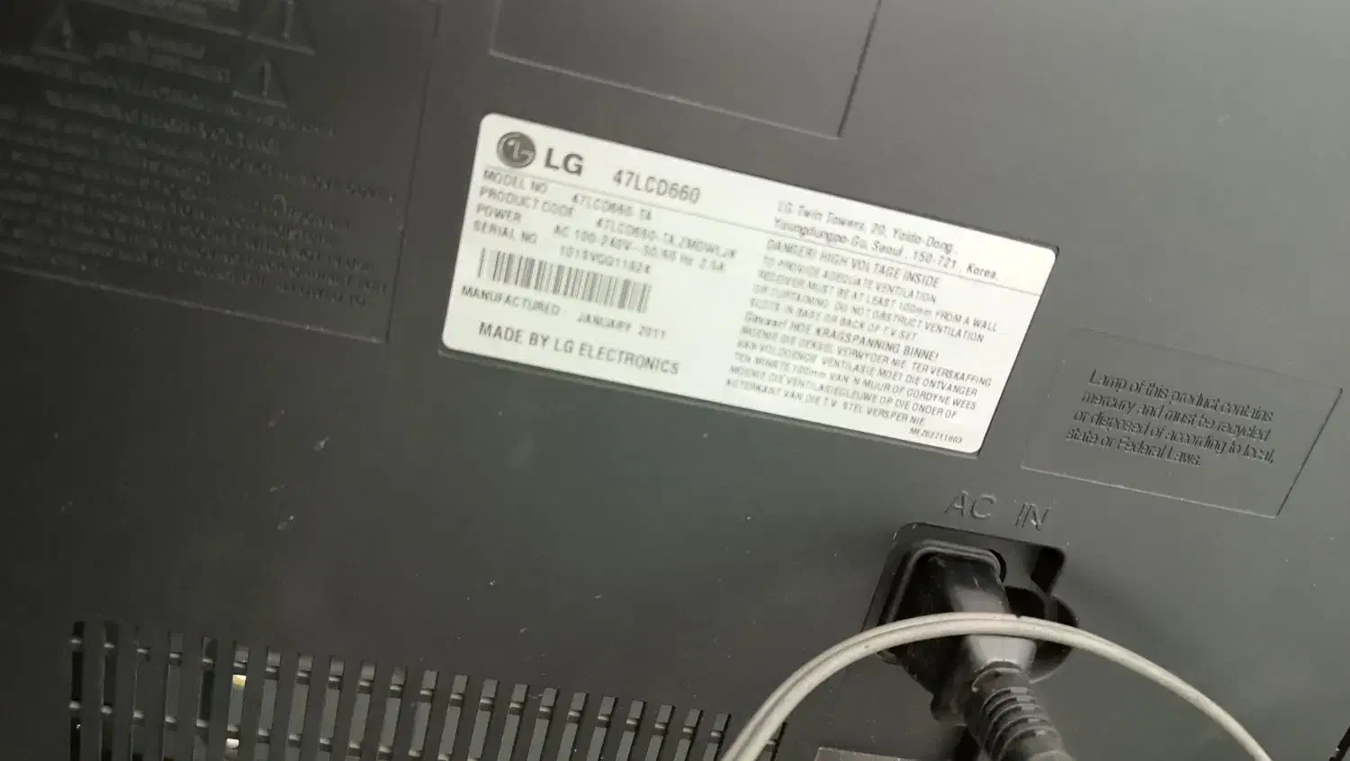 الجی 47این صحیح سالم به شرط|تلویزیون و پروژکتور|نسیمشهر, |دیوار