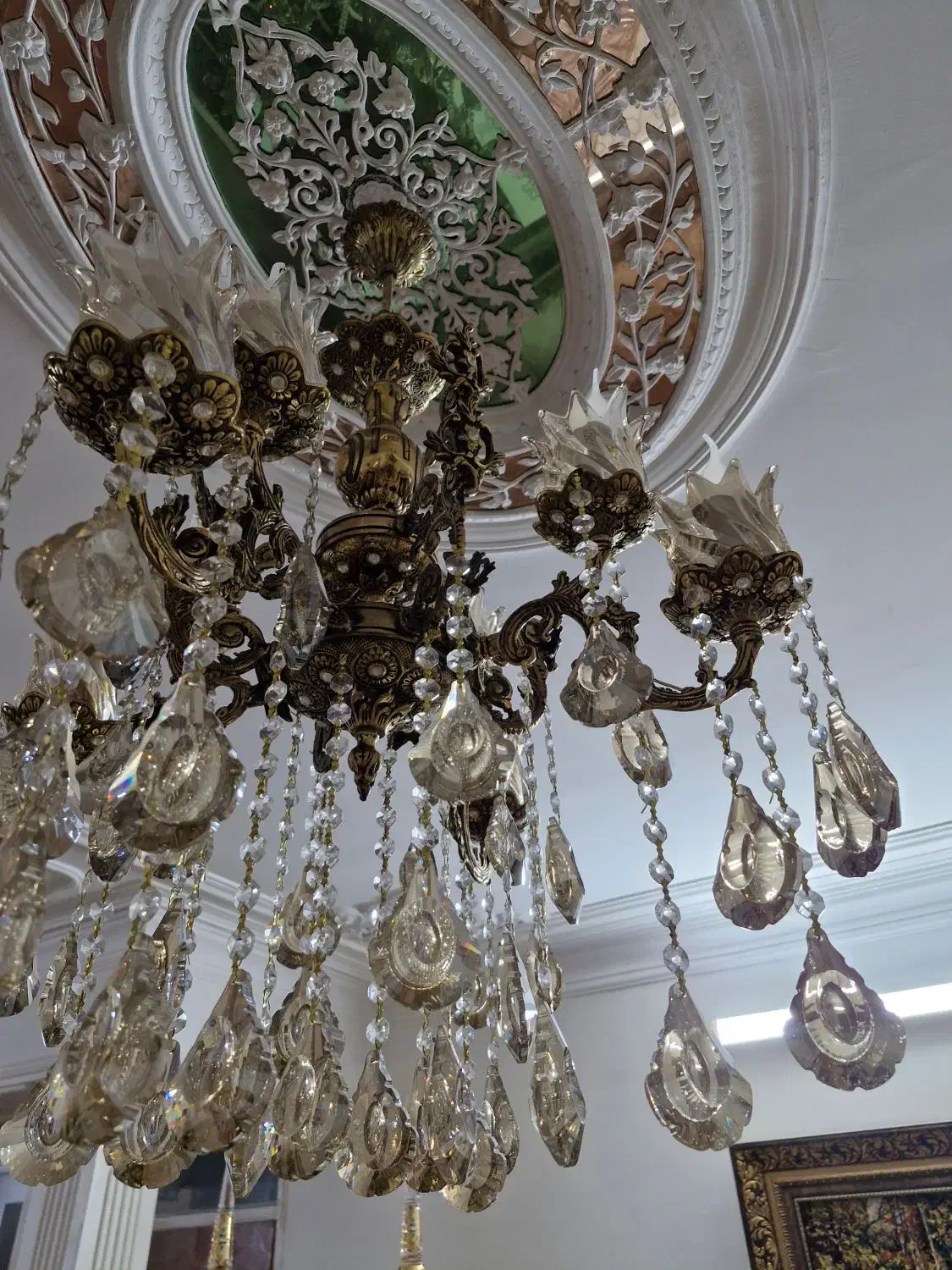 لوستر ۸شاخه برنجی در حد۲عدد|لوستر و چراغ آویز|قم, پردیسان|دیوار