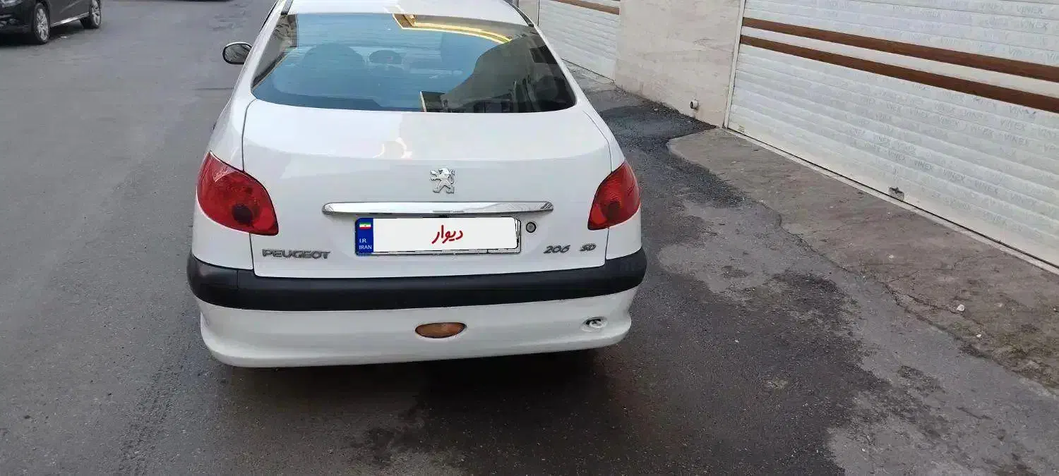 پژو 206 sd|خودرو سواری و وانت|رشت, باهنر|دیوار