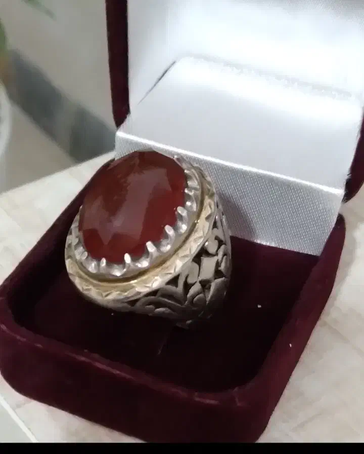 انگشتردستساز نقره عقیق یمن اصل(توضیحات)|جواهرات|ساری, |دیوار