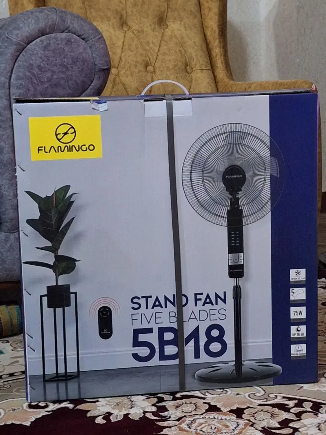 دو عدد پنکه رومیزی فلامینگو|پنکه و تصفیهکنندهٔ هوا|بندرعباس, |دیوار